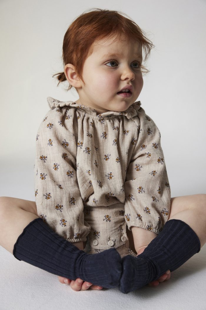 My Little Cozmo - Organic Liberty Baby Romper - Beige