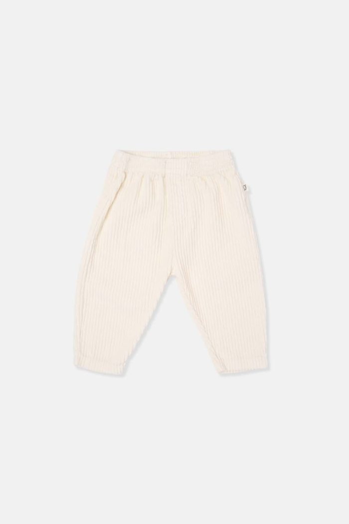 My Little Cozmo - Organic Corduroy Baby Pants - Ivory