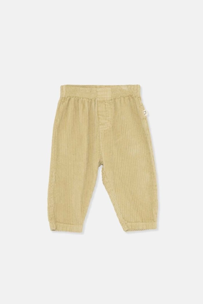 My Little Cozmo - Organic Corduroy Baby Pants - Soft Green