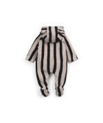 Play Up - Striped Plush Jumpsuit - Penguin