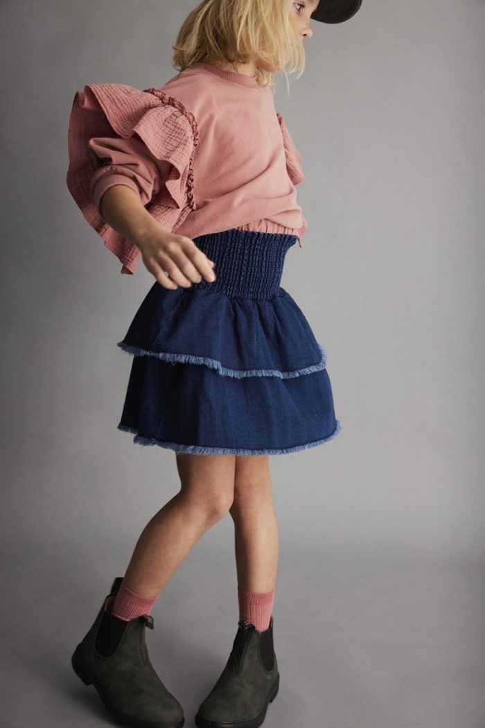 My Little Cozmo - Soft Fleece Ruffles Sweatshirt - Rose