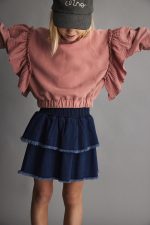 My Little Cozmo - Soft Fleece Ruffles Sweatshirt - Rose