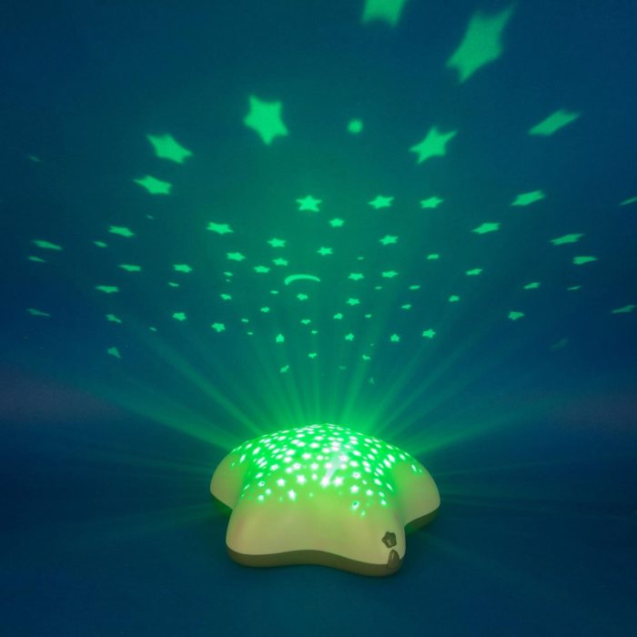 Pabobo - Stars Projector Battery With Music - Star Beige