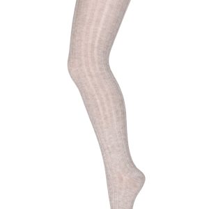 MP Denmark - Cotton Rib Tights - Light Brown Melange