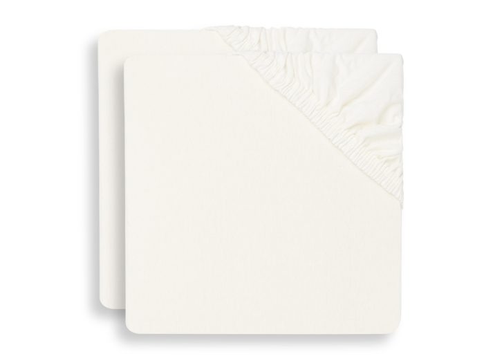 Jollein - Hoeslaken Jersey 60X120cm - Ivory - 2 pack