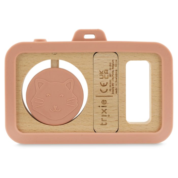 Trixie - Houten Baby Camera Met Siliconen - Mrs. Cat