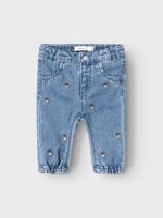 Name it - Nbfrose Shaped Emb Jeans 5321-By O - Medium Blue Denim