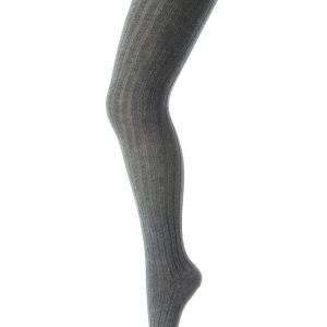 MP Denmark - Cotton Rib Tights - Dark Grey Melange