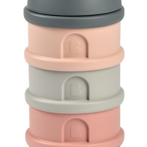 Béaba - Stapelbare Doseerdozen Voor Melk - Mineral Grey/Pink