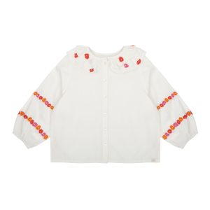 Jenest - Nina Blouse - Off White With Flower Embro