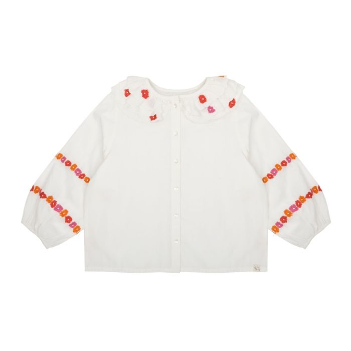 Jenest - Nina Blouse - Off White With Flower Embro