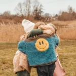 Elle and Rapha - Little Teddy Smiley Jacket - Blue