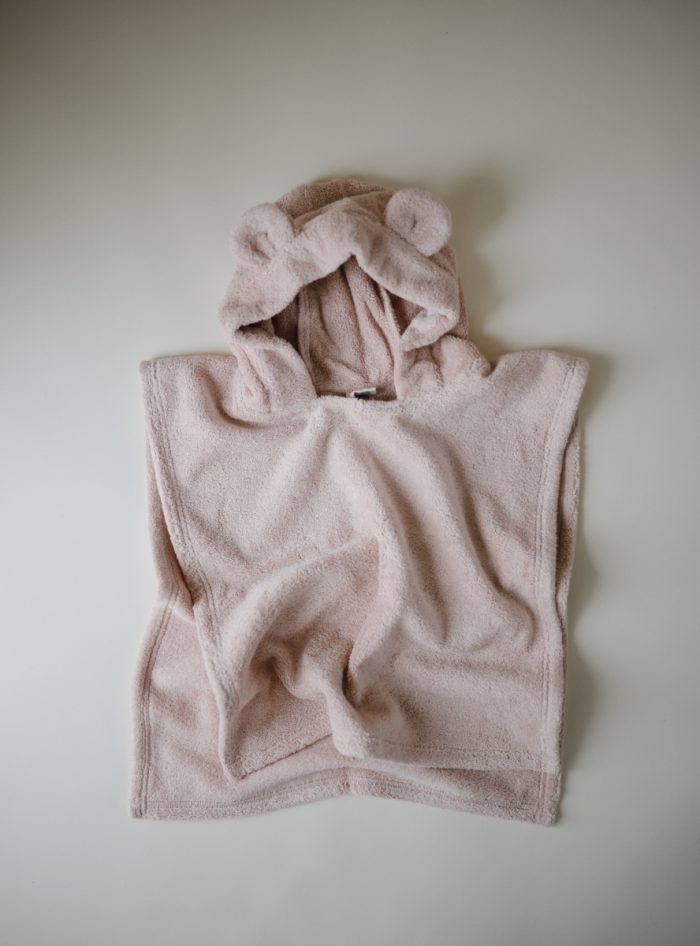 Mushie - Bear Poncho Towel - Blush