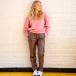 Elle and Rapha - Sweatshirt Told The Moon - Loose Fit - Soft Pink