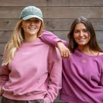 Elle and Rapha - Sweatshirt Told The Moon - Loose Fit - Soft Pink