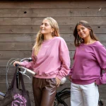 Elle and Rapha - Sweatshirt Told The Moon - Loose Fit - Soft Pink