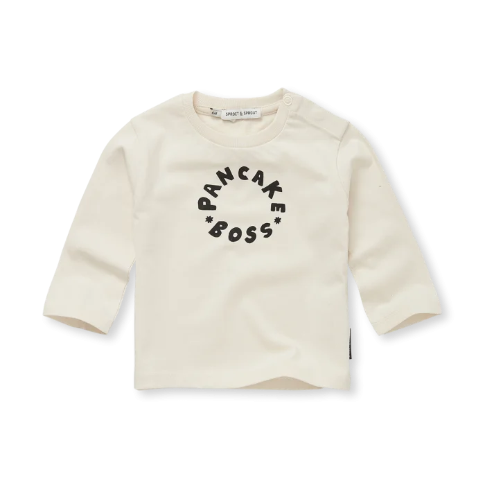 Sproet & Sprout - T-Shirt Pancake Boss - Ivory