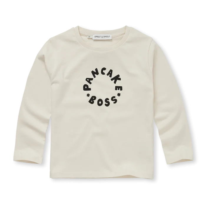 Sproet & Sprout - T-Shirt Pancake Boss - Ivory