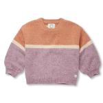 Sproet & Sprout - Sweater Colourblock Girls - Purple Pink