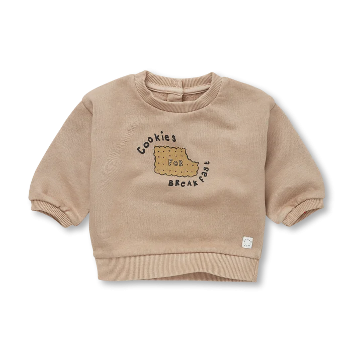 Sproet & Sprout - Baby Sweatshirt Cookie - Praline