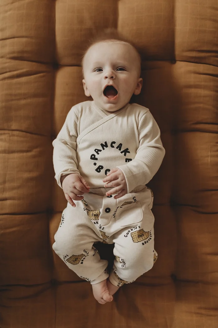 Sproet & Sprout - Baby Sweatpants Cookies Print - Ivory Melee